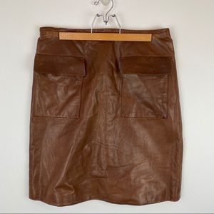 3.1 Phillip Lim | Leather Patch Pocket Skirt sz 8
